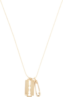 MCQ ALEXANDER MCQUEEN Razor blade pendant necklace