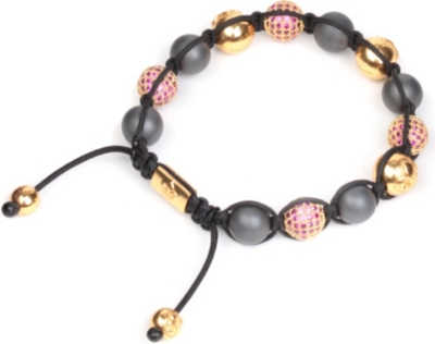 NIALAYA Gold, silver and hematite bracelet