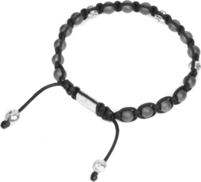 NIALAYA Diamond, silver and hematite bracelet
