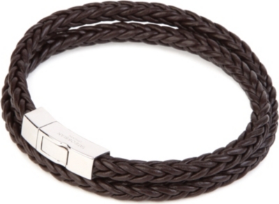 TATEOSSIAN Monaco plaited leather bracelet