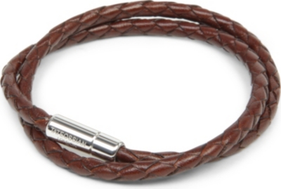 TATEOSSIAN Scoubido double-wrap leather bracelet