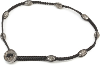 TATEOSSIAN Oxidised silver and diamond bracelet