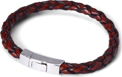 TATEOSSIAN Scoubidou single loop leather bracelet