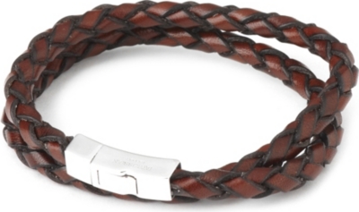 TATEOSSIAN Scoubidou double loop leather bracelet