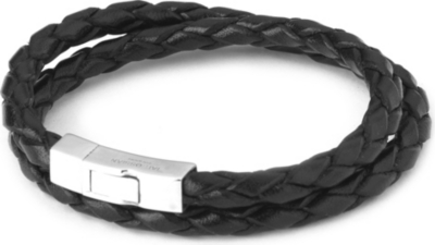TATEOSSIAN Scoubidou rectangular leather bracelet