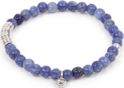 TATEOSSIAN Sodalite bead and silver disc bracelet