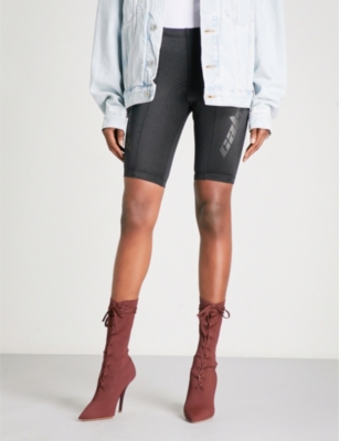 YEEZY - Season 5 satin-jersey bike shorts | Selfridges.com