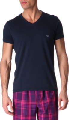 ARMANI Jersey v-neck t-shirt
