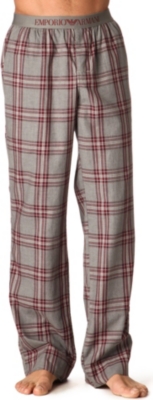 ARMANI Checked pyjama bottoms