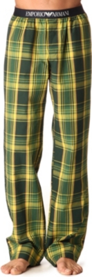 ARMANI Tartan pyjama bottoms