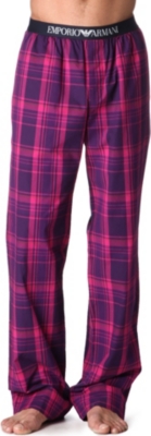 ARMANI Tartan pyjama bottoms