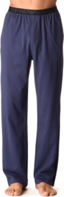 ARMANI Logo-detailed jersey pyjama bottoms