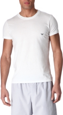 ARMANI Crew-neck jersey t-shirt