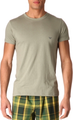 ARMANI Crew-neck jersey t-shirt
