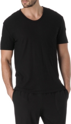JAMES PERSE Slub-jersey v-neck t-shirt