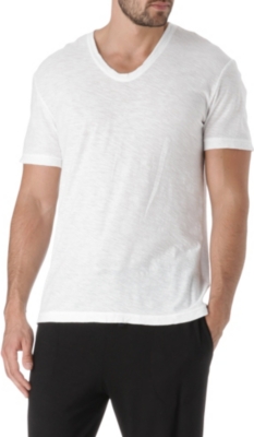 JAMES PERSE Slub-jersey v-neck t-shirt