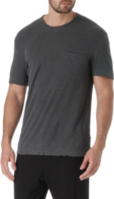 JAMES PERSE Slub-jersey pocket crew t-shirt