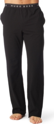 HUGO BOSS Stretch&ndash;cotton pyjama bottoms (Black