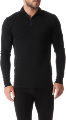 SUNSPEL Q10 wool zip-neck top