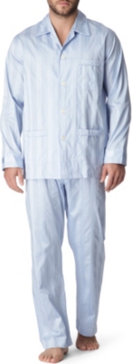 DEREK ROSE Lingfield striped pyjamas