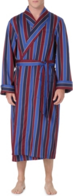 DEREK ROSE Elite stripe dressing gown