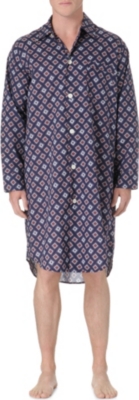 DEREK ROSE Nelson square paisley nightshirt