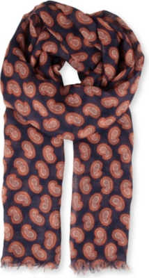 DRAKES Paisley scarf