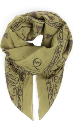MCQ ALEXANDER MCQUEEN Cotton and silk-blend bandana scarf