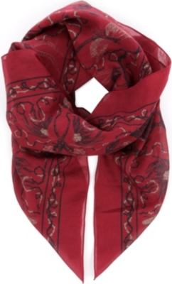 MCQ ALEXANDER MCQUEEN Cotton and silk-blend bandana scarf