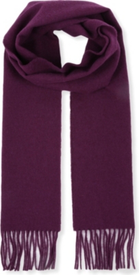 JOHNSTONS Plain lambswool scarf