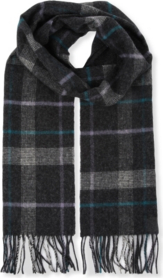 JOHNSTONS Fancy windowpane scarf