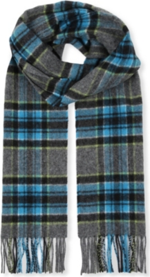 JOHNSTONS Fancy windowpane scarf