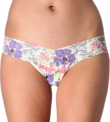 HANKY PANKY Poppies low-rise lace thongs