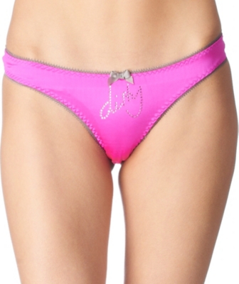 DIRTY PRETTY THINGS Dirty crystal thong (Fluro
