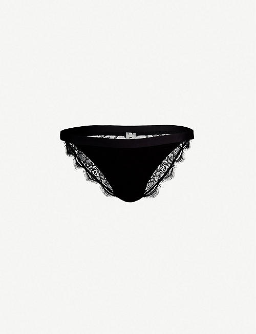 LOVE STORIES: Wild Rose stretch-jersey and lace briefs