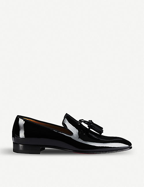 CHRISTIAN LOUBOUTIN: Dandelion Tassel patent-leather loafers