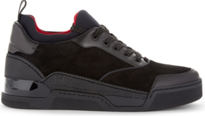 louboutin aurelien black suede