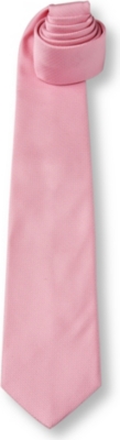 DRAKES Semi&ndash;plain tie (Pink