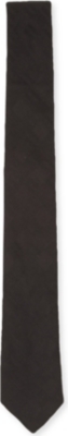PECKHAM RYE Herringbone-square silk tie