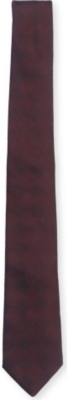 PECKHAM RYE Herringbone-square silk tie