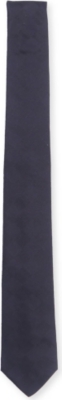 PECKHAM RYE Herringbone-square silk tie