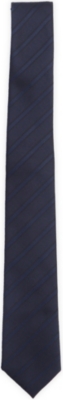 PECKHAM RYE Tonal-stripe satin tie