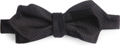 PECKHAM RYE Otterman striped silk bow tie