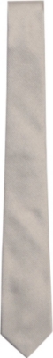 PECKHAM RYE Plain Reppe silk tie