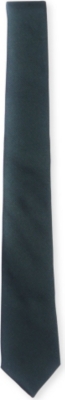 PECKHAM RYE Plain Reppe silk tie