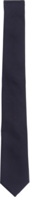 PECKHAM RYE Plain Reppe silk tie