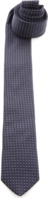 PECKHAM RYE Micro-dot textured silk tie