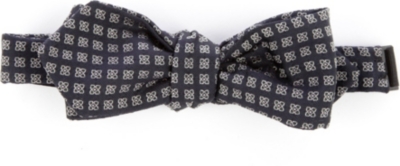 PECKHAM RYE Fine flower silk bow tie
