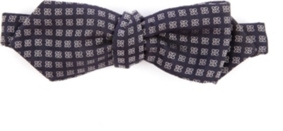 PECKHAM RYE Fine flower silk bow tie