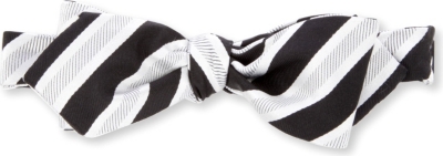 PECKHAM RYE Silk-twill striped bow tie